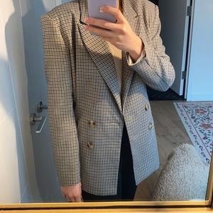 Checkered blazer